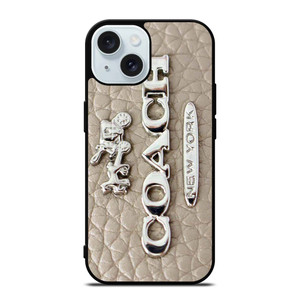 COACH LOGO GLOWING TEXTURE iPhone 15 Case Cover
