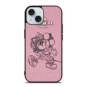 COACH MINNIE MOUSE PINK iPhone 15 Case Cover