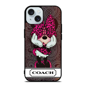 COACH NEW YORK MINNIE MOUSE CUTE iPhone 15 Case Cover COACH NEW YORK MINNIE MOUSE CUTE iPhone 15 Case Cover
