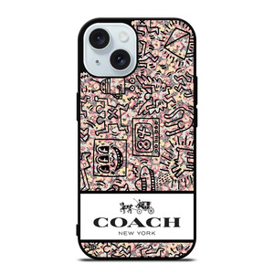COACH NEW YORK ABSTRACK iPhone 15 Case Cover COACH NEW YORK ABSTRACK iPhone 15 Case Cover