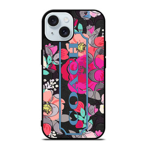 COACH NEW YORK FLOWER iPhone 15 Case Cover COACH NEW YORK FLOWER iPhone 15 Case Cover
