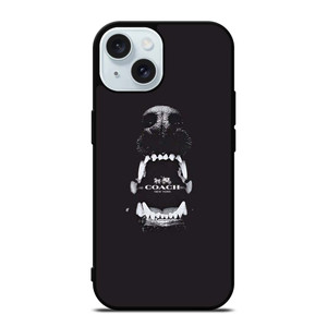 COACH NEW YORK LOGO DOG iPhone 15 Case Cover COACH NEW YORK LOGO DOG iPhone 15 Case Cover
