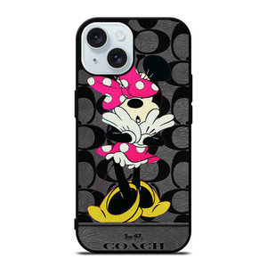 COACH NEW YORK MINNIE MOUSE iPhone 15 Case Cover COACH NEW YORK MINNIE MOUSE iPhone 15 Case Cover