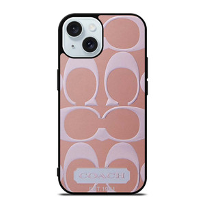 COACH NEW YORK PINK PATTERN iPhone 15 Case Cover COACH NEW YORK PINK PATTERN iPhone 15 Case Cover