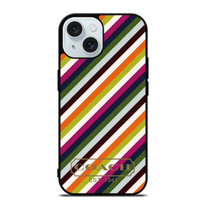 COACH NEW YORK RAINBOW iPhone 15 Case Cover