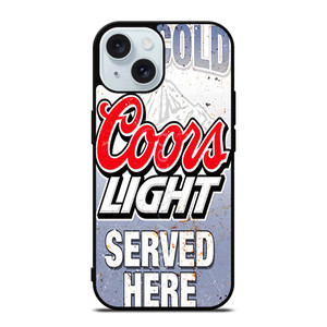COORS LIGHT BEER ICE GOLD iPhone 15 Case Cover