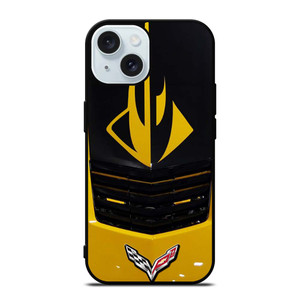 CORVETTE STINGRAY YELLOW GRILLES iPhone 15 Case Cover