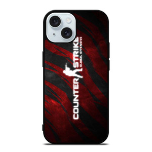 COUNTER STRIKE CSGO LOGO RED iPhone 15 Case Cover
