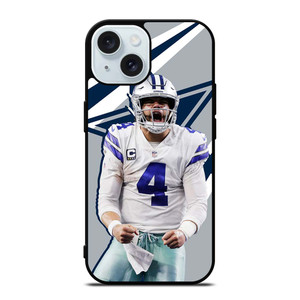 DARK PRESCOTT DALLAS COWBOYS iPhone 15 Case Cover DARK PRESCOTT DALLAS COWBOYS iPhone 15 Case Cover