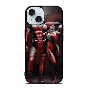 DEADPOOL HARLEY QUINN ANTI HERO iPhone 15 Case Cover