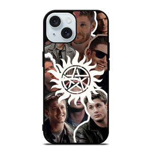 DEAN WINCHESTER SUPERNATURAL COLLAGE iPhone 15 Case Cover DEAN WINCHESTER SUPERNATURAL COLLAGE iPhone 15 Case Cover