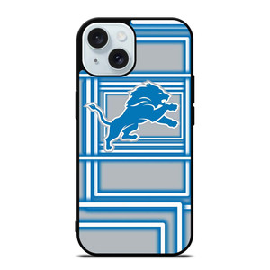 DETROIT LIONS LINE iPhone 15 Case Cover DETROIT LIONS LINE iPhone 15 Case Cover