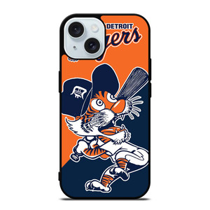 DETROIT TIGERS MASCOT MLB LOGO iPhone 15 Case Cover DETROIT TIGERS MASCOT MLB LOGO iPhone 15 Case Cover