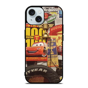 DISNEY CARS MOVIE COLLAGE iPhone 15 Case Cover DISNEY CARS MOVIE COLLAGE iPhone 15 Case Cover