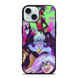 DISNEY VILLAINS URSULA AND FRIENDS iPhone 15 Case Cover DISNEY VILLAINS URSULA AND FRIENDS iPhone 15 Case Cover