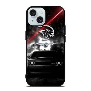 DODGE SRT BLACK CAR iPhone 15 Case Cover
