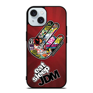 EAT SLEEP JDM LOGO iPhone 15 Case Cover