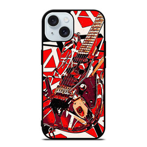 EDDIE VAN HALEN GUITAR ART iPhone 15 Case Cover EDDIE VAN HALEN GUITAR ART iPhone 15 Case Cover