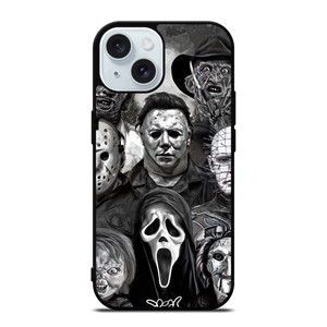 FAMOUS HORROR COLLAGE iPhone 15 Case Cover