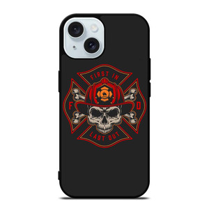 FIREFIGHTER FIREMAN SKULL LOGO iPhone 15 Case Cover