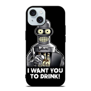 FUTURAMA BENDER QUOTE iPhone 15 Case Cover
