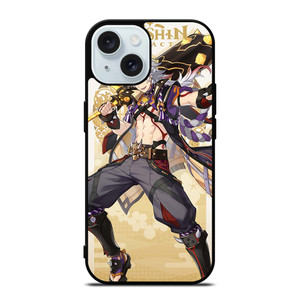 GENSHIN IMPACT ARATAKI ITTO iPhone 15 Case Cover GENSHIN IMPACT ARATAKI ITTO iPhone 15 Case Cover