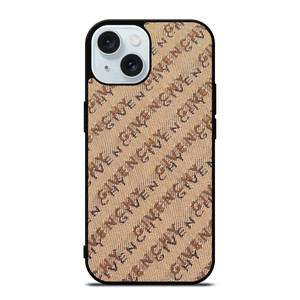 GIVENCHY PARIS LOGO PATTERN 2 iPhone 15 Case Cover