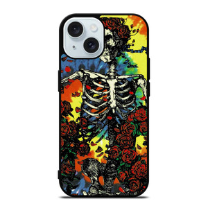 GRATEFUL DEAD SKULL AND ROSE NEW iPhone 15 Case Cover