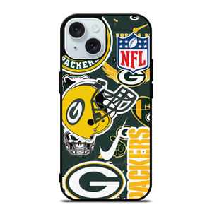 GREEN BAY PACKERS NFL STICKER BOMB iPhone 15 Case Cover