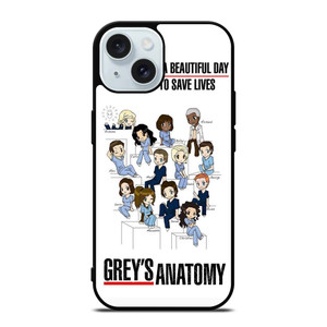 GREY'S ANATOMY ALL CARTOON iPhone 15 Case Cover