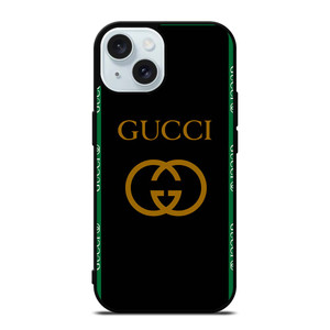 GUCCI ROUND BLACK iPhone 15 Case Cover