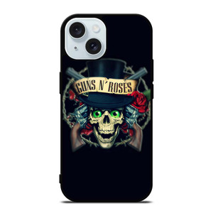 GUNS N ROSES SKULL LOGO iPhone 15 Case Cover