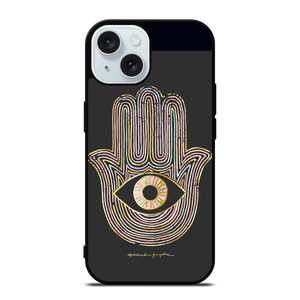 HAMSA EVIL EYE HAND OF FATIMA LOGO iPhone 15 Case Cover