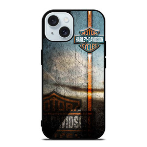 HARLEY DAVIDSON GRUNGE LOGO iPhone 15 Case Cover