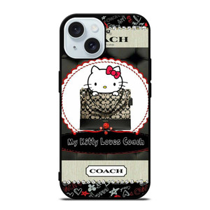 HELLO KITTY LOVES COACH iPhone 15 Case Cover