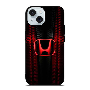 HONDA LOGO RED CARBON iPhone 15 Case Cover HONDA LOGO RED CARBON iPhone 15 Case Cover