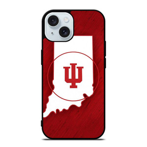 INDIANA HOOSIERS STATE OF MIND SYMBOL iPhone 15 Case Cover