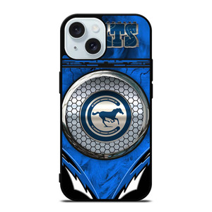 INDIANAPOLIS COLTS METAL LOGO iPhone 15 Case Cover