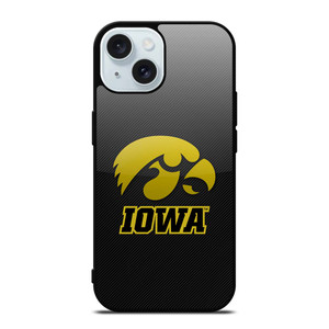 IOWA HAWKEYES CARBON iPhone 15 Case Cover
