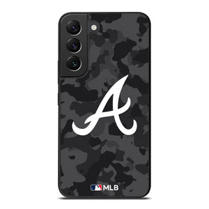 ATLANTA BRAVES BASEBALL BLACK CAMO Samsung Galaxy S22 Plus Case Cover