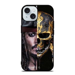 JACK SPARROW PIRATES OF THE CARIBBEAN SKULL iPhone 15 Case Cover