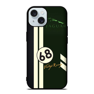 JAGUAR VINTAGE RACING LOGO iPhone 15 Case Cover