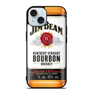 JIM BEAM WHISKEY iPhone 15 Case Cover JIM BEAM WHISKEY iPhone 15 Case Cover