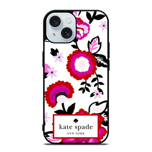 KATE SPADE NEW YORK FLOWER ART iPhone 15 Case Cover KATE SPADE NEW YORK FLOWER ART iPhone 15 Case Cover