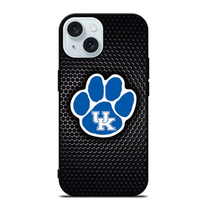 KENTUCKY WILDCATS METAL LOGO iPhone 15 Case Cover