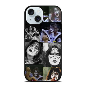 KISS BAND ACE FREHLEY COLLAGE iPhone 15 Case Cover