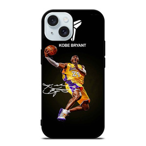 KOBE BRYANT LA LAKERS SIGNATURE iPhone 15 Case Cover
