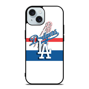 LA DODGERS WHITE STIPS iPhone 15 Case Cover LA DODGERS WHITE STIPS iPhone 15 Case Cover