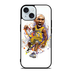 LA LAKERS KOBE BRYANT CARTOON iPhone 15 Case Cover LA LAKERS KOBE BRYANT CARTOON iPhone 15 Case Cover