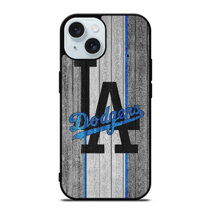 LA LOS ANGELES DODGERS WOODEN LOGO iPhone 15 Case Cover LA LOS ANGELES DODGERS WOODEN LOGO iPhone 15 Case Cover